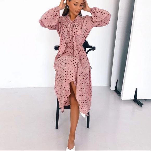 Sara Midi Polka Dot Dress - Picture 3 of 8